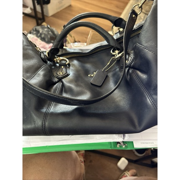 Coach Handbags - Black Coach New York Handbag F33806